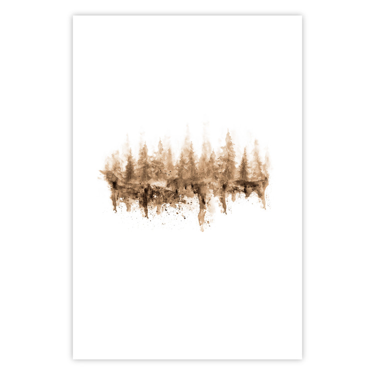 Wall Poster Mystic Forest - abstract scattered sand mimicking a forest pattern 125669 additionalImage 25