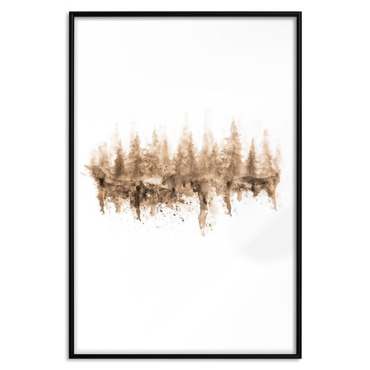 Wall Poster Mystic Forest - abstract scattered sand mimicking a forest pattern 125669 additionalImage 20