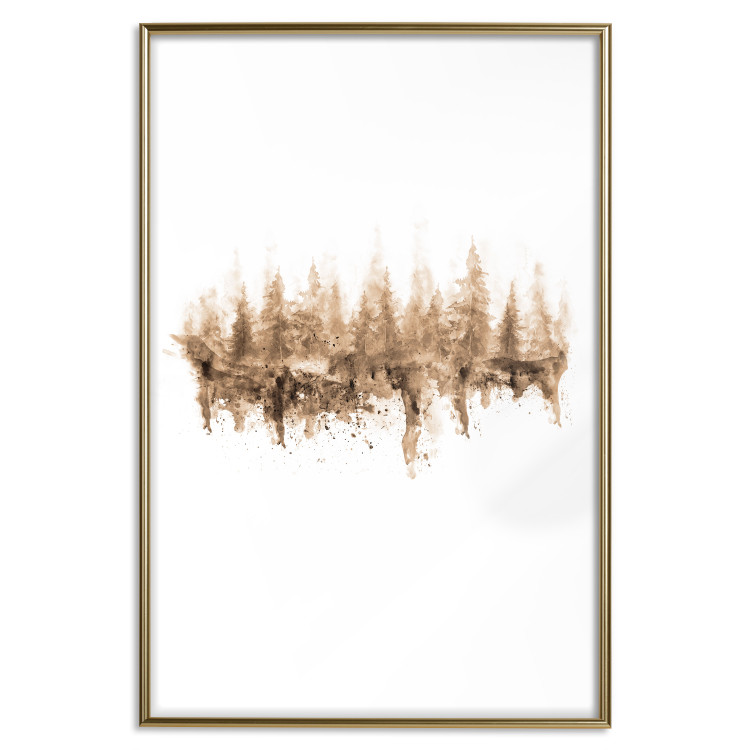 Wall Poster Mystic Forest - abstract scattered sand mimicking a forest pattern 125669 additionalImage 26