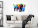 Poster Colorful Rhinoceros - abstract multicolored animal on a white background 126969 additionalThumb 5