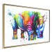 Poster Colorful Rhinoceros - abstract multicolored animal on a white background 126969 additionalThumb 7