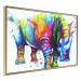 Poster Colorful Rhinoceros - abstract multicolored animal on a white background 126969 additionalThumb 12