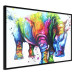 Poster Colorful Rhinoceros - abstract multicolored animal on a white background 126969 additionalThumb 13
