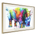 Poster Colorful Rhinoceros - abstract multicolored animal on a white background 126969 additionalThumb 3