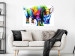 Poster Colorful Rhinoceros - abstract multicolored animal on a white background 126969 additionalThumb 4