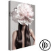 Canvas Print Blossom Head (4-part) - eclectic fantasy with a woman and peony 127269 additionalThumb 6