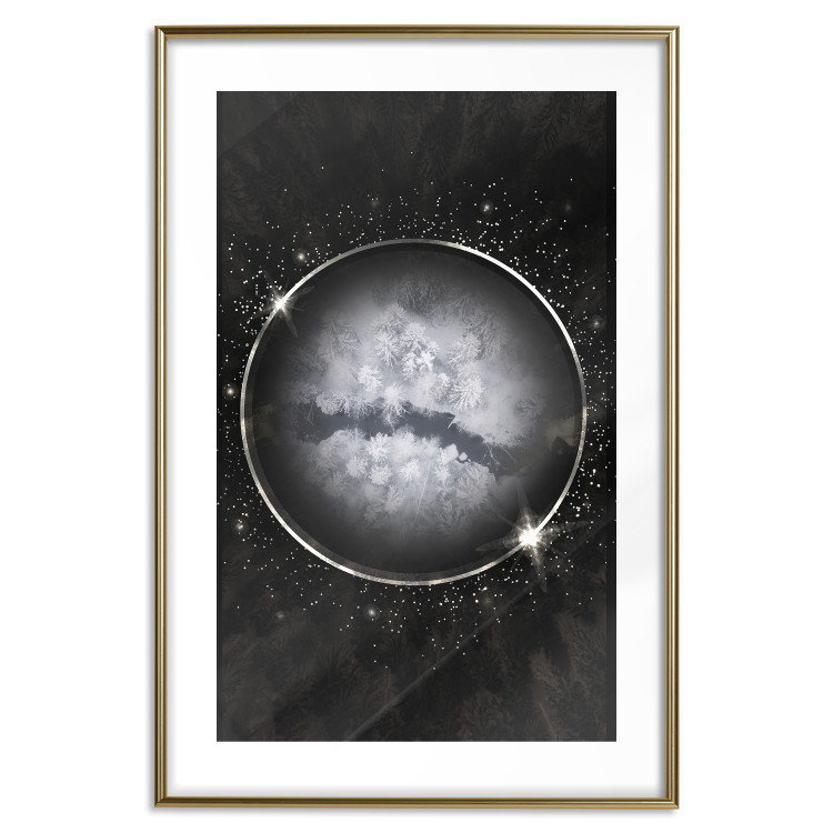 Wall Poster Deep Winter - abstract sphere in space depicting wintry world 128069 additionalImage 14