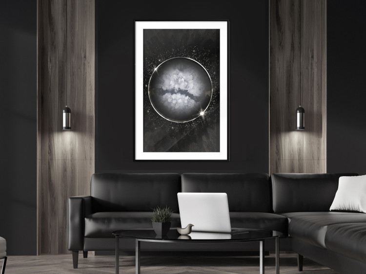 Wall Poster Deep Winter - abstract sphere in space depicting wintry world 128069 additionalImage 18