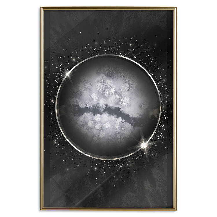 Wall Poster Deep Winter - abstract sphere in space depicting wintry world 128069 additionalImage 17