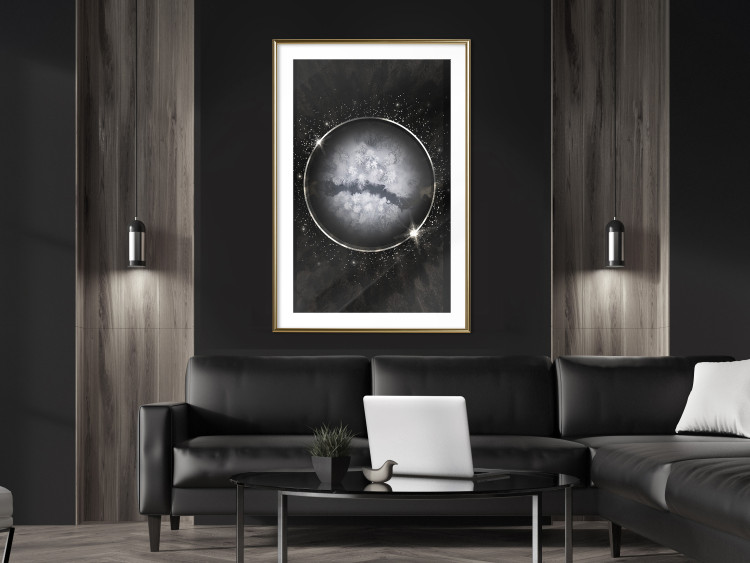 Wall Poster Deep Winter - abstract sphere in space depicting wintry world 128069 additionalImage 13