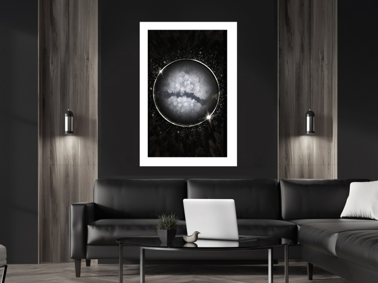 Wall Poster Deep Winter - abstract sphere in space depicting wintry world 128069 additionalImage 3