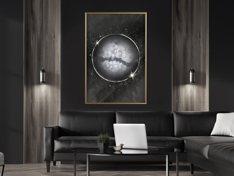Wall Poster Deep Winter - abstract sphere in space depicting wintry world 128069 additionalImage 5