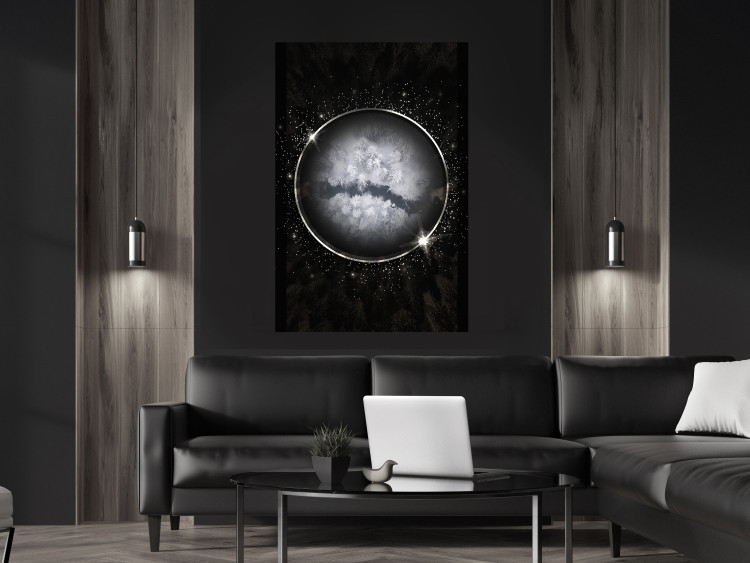 Wall Poster Deep Winter - abstract sphere in space depicting wintry world 128069 additionalImage 2