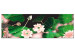 Canvas Print Wonderland (1-part) narrow - abstract pink plants 128869