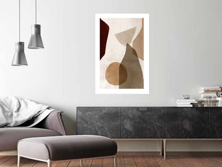 Poster Autumn Shuffle - composition of abstract geometric figures 130469 additionalImage 5