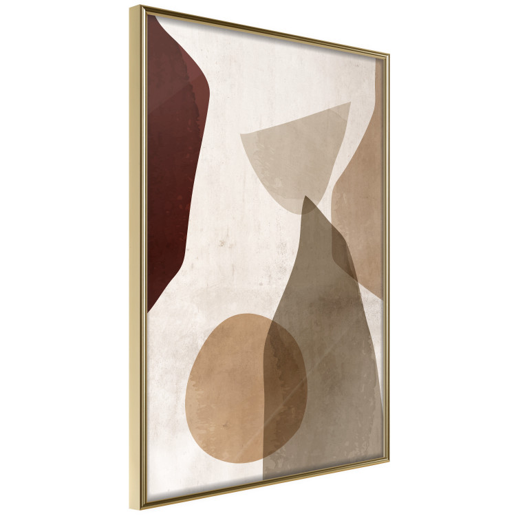 Poster Autumn Shuffle - composition of abstract geometric figures 130469 additionalImage 12