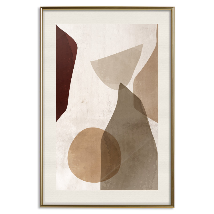 Poster Autumn Shuffle - composition of abstract geometric figures 130469 additionalImage 20