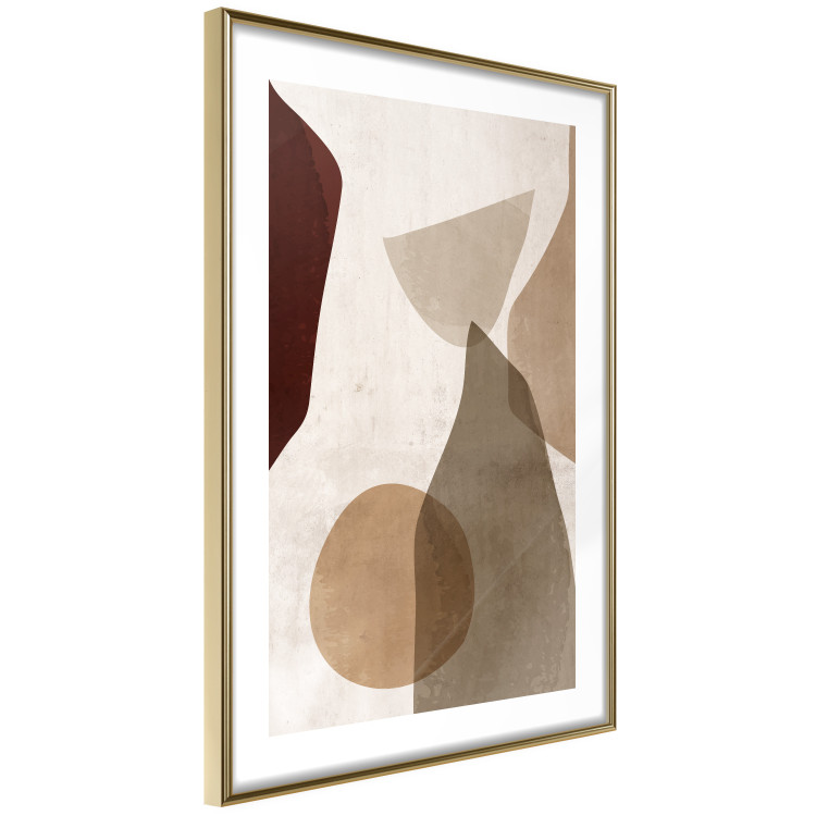 Poster Autumn Shuffle - composition of abstract geometric figures 130469 additionalImage 9