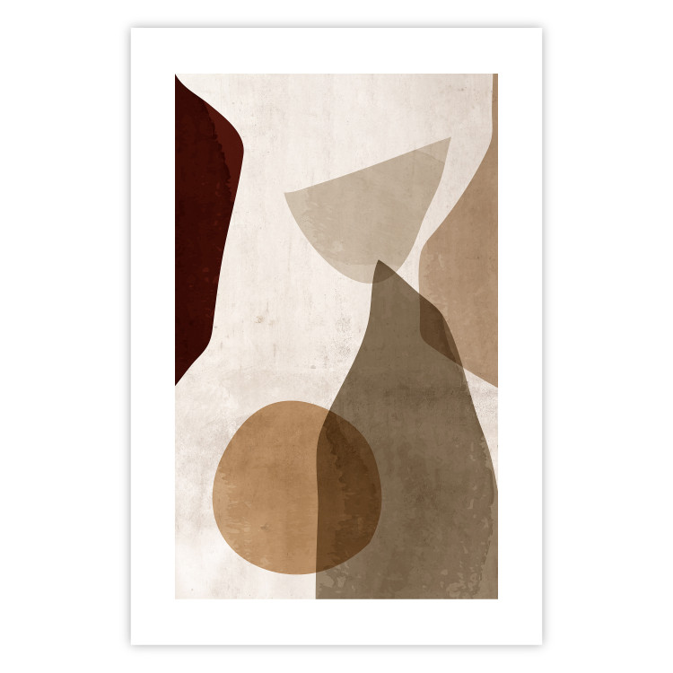 Poster Autumn Shuffle - composition of abstract geometric figures 130469 additionalImage 25