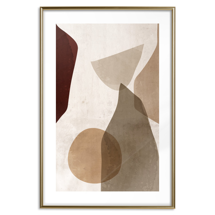 Poster Autumn Shuffle - composition of abstract geometric figures 130469 additionalImage 16