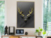 Wall Poster Golden Antlers - abstract figure resembling a deer with golden details 132269 additionalThumb 5