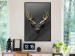 Wall Poster Golden Antlers - abstract figure resembling a deer with golden details 132269 additionalThumb 4