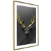 Wall Poster Golden Antlers - abstract figure resembling a deer with golden details 132269 additionalThumb 9