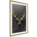 Wall Poster Golden Antlers - abstract figure resembling a deer with golden details 132269 additionalThumb 3
