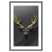 Wall Poster Golden Antlers - abstract figure resembling a deer with golden details 132269 additionalThumb 22