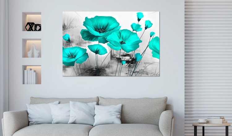Large canvas print Turquoise Meadow [Large Format] 132369 additionalImage 5