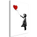 Canvas Print Banksy: Girl with Balloon (1 Part) Vertical 132469 additionalThumb 2