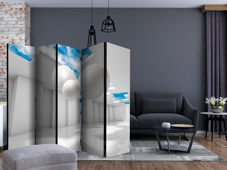 Room Divider Architecture of the Future II (5-piece) - geometric abstraction 132669 additionalImage 4