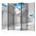 Room Divider Architecture of the Future II (5-piece) - geometric abstraction 132669