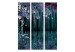 Room Separator Mysterious Night (3-piece) - plant composition in feng shui style 133169 additionalThumb 3