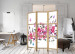 Room Separator Flowers and Butterflies (3-piece) - romantic cherry blossoms on white 134269 additionalThumb 6