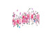 Room Separator Flowers and Butterflies (3-piece) - romantic cherry blossoms on white 134269 additionalThumb 3