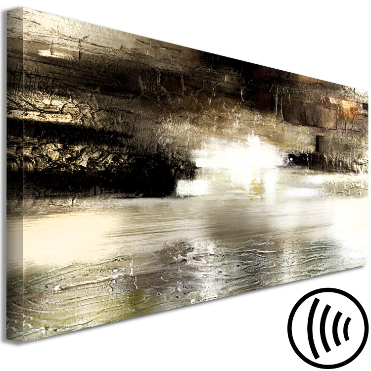 Canvas Midwinter (1-piece) Narrow - abstract with artistic texture 134369 additionalImage 6