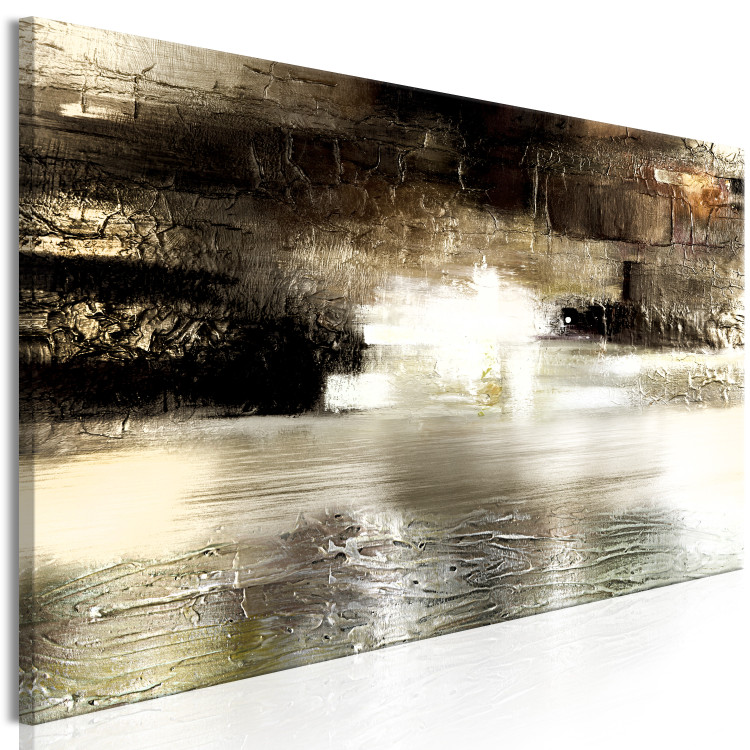 Canvas Midwinter (1-piece) Narrow - abstract with artistic texture 134369 additionalImage 2