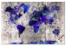 Large canvas print World Map: Ink Blots [Large Format] 134869