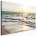 Large canvas print Calm Waves - Grey II [Large Format] 136369 additionalThumb 2