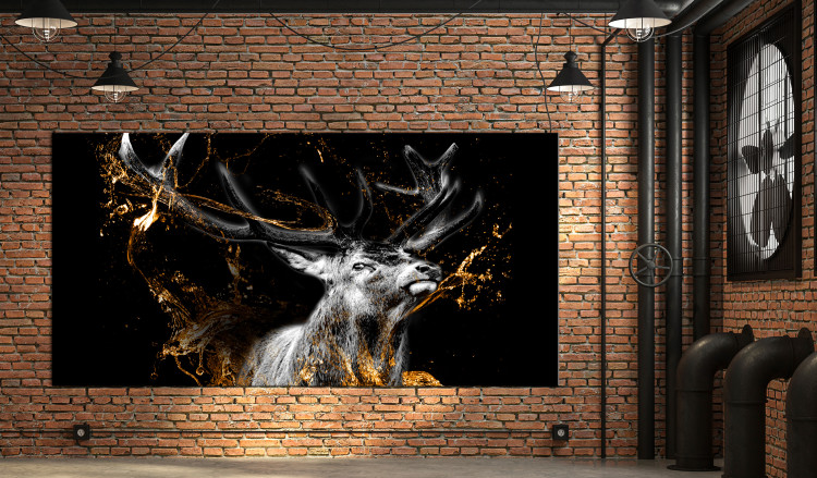 Large canvas print Golden Deer II [Large Format] 137569 additionalImage 3