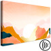 Canvas Sunny Land (1-piece) Wide - abstract sun behind mountains 137869 additionalThumb 6