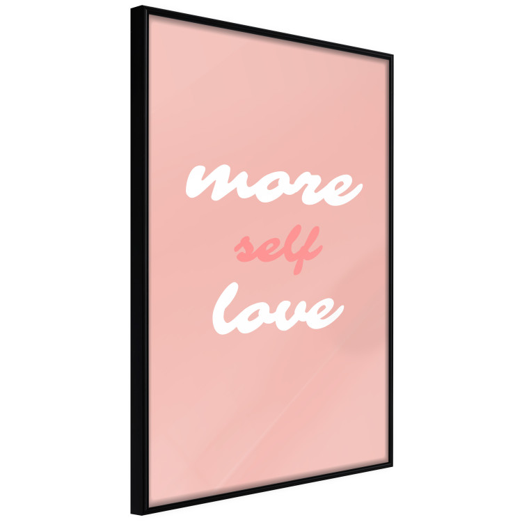 Poster More Self Love - white and pink English texts on a pastel background 138869 additionalImage 7