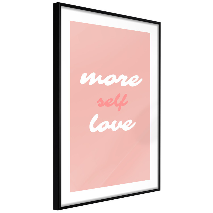 Poster More Self Love - white and pink English texts on a pastel background 138869 additionalImage 8