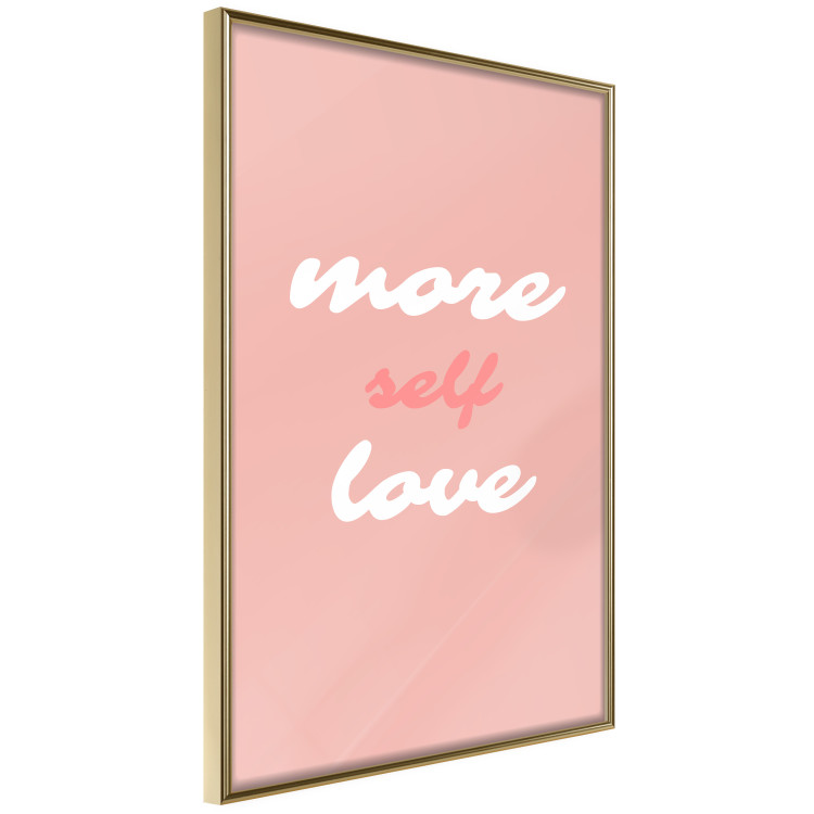 Poster More Self Love - white and pink English texts on a pastel background 138869 additionalImage 5