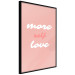 Poster More Self Love - white and pink English texts on a pastel background 138869 additionalThumb 7