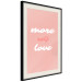 Poster More Self Love - white and pink English texts on a pastel background 138869 additionalThumb 9