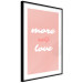 Poster More Self Love - white and pink English texts on a pastel background 138869 additionalThumb 8