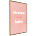 Poster More Self Love - white and pink English texts on a pastel background 138869 additionalThumb 5