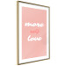 Poster More Self Love - white and pink English texts on a pastel background 138869 additionalThumb 6